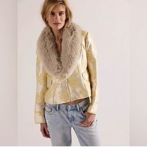 Free People French Exit Jacquard Jacket
